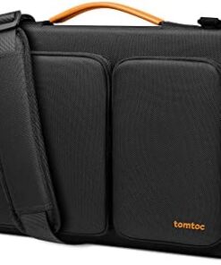 tomtoc 360° Sacoche Ordinateur 15" MacBook Air M4/A3241 M3/A3114 & Surface Laptop 6, Housse PC Messager Protectrice