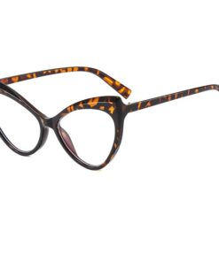 YAMEIZE Lunettes Anti-Blue Light Élégantes - Lunettes Femme Rétro pour Protection Écran TV Gaming avec Oeil de Chat Desi