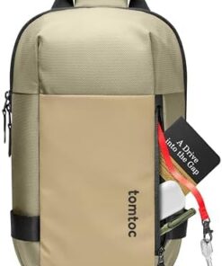tomtoc Sac à Bandoulière Compact EDC, pour Nintendo Switch & 11" iPad Pro M4 2024, Léger Résistant à l'Eau Quotidien, Ka