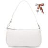Sac à Bandoulière Aucuu Femmes en Cuir Pu Miniavec Motif Crocodile et Chaîne Femmes Classiques des Années 90 Souple pour