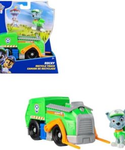 Pat Patrouille Rocky Véhicule Figurine - Plastique Recyclé - Jouet Enfant 3 Ans+