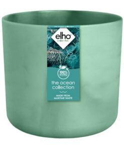 Elho Ocean Collection Round - Cache-pot Rond Durable Écologique pour Jardin Extérieur