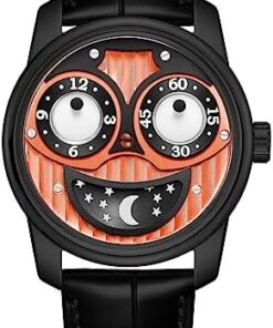 OBLVLO Montre Homme Joker Mécanique Étanche Cuir Sport JK