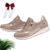 MLGBNM Baskets Orthopédiques Confortables pour Femme - Soutien de la Voûte Plantaire & Fermeture Éclair - Chaussures De