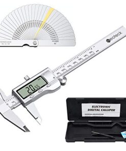 Neoteck Pied à Coulisse Numérique 150mm 0.01mm Précision LED Acier Inoxydable Mesure Précise Longueur Diamètre