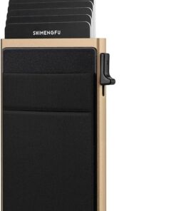 Portecartes Minimaliste Automatique Aluminium Protection RFID Élégant Homme Professionnel