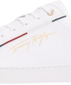 Tommy Hilfiger Baskets Cuvette Femme - Confortables Modèle Signature Chaussures de Mode