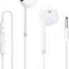 Écouteurs Filaire JYmusic à Réduction de Bruit, Écouteurs Intra-Auriculaires Stéréo |5mm Jack avec Micro pour Voyage et