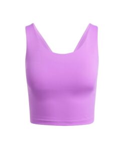Adidas Women's Débardeur-brassière All Me Long Line Maintien Moyen Rouge Forte Fermeté Large Douillette