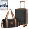 COOLIFE Valise Cabine pour Ryanair | Rigide Bagage Cabine 55x35x20 | Bagages Légers à 4 Roues, Serrure TSA | ABS Rigide