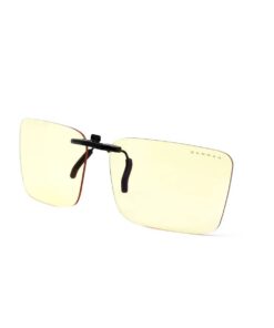 Gunnar - Lunettes Clip-On en Verre Ambre, Protection contre la Lumière Bleue, Idéal pour le Bureau et la Conduite