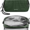 Tomtoc Sac de Rangement Câbles Portable pour Voyage - Organisateur Accessoires Tech Powerbank AirPods Téléphone