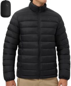 Pioneer Camp Veste Matelassée Homme - Légère Imperméable Pliable pour Randonnée et Voyage