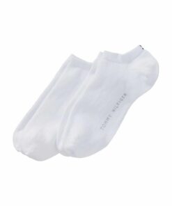 Tommy Hilfiger Sneaker Chaussettes Lot de 2 pour Femme Mode ÉléganteComfort en Mérinos Noir