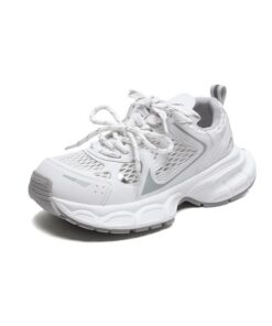 Chaussures à Plateforme légères pour Femmes en Mesh Respirant Baskets de Course et de Marche
