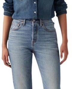 Levi's 501 Crop Jeans Femme Élégantes et Overnight ComfortABLE Polyester Elastane Fit et Taille Hauts Femmes Américaines