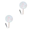 IMIKEYA Ventilateur Rond Translucide Pliant Soie Chinois Éventails Traditionnels