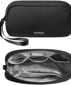 Tomtoc Pochette Organisateur Portable - Sac Rangement Tech pour Câbles, Powerbank & Téléphone