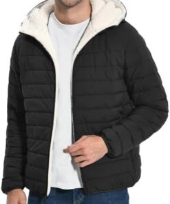 Pioneer Camp Veste d'hiver chaude pour homme avec capuche coupe-vent