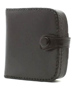 Charmoni Portefeuille en Cuir Véritable pour Homme - Multi Poches - Noir
