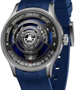 OBLVLO Montre Automatique Mécanique Acier Inoxydable 316L Homme Étanche BLM-Solar