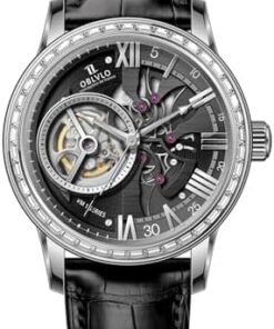 OBLVLO VMQ-DD Montre Automatique Rétro Homme Cuir Vachette Étanchéité Saphir