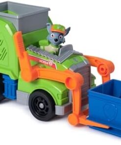 Pat Patrouille Rocky Camion de Recyclage - 75% Plastique Recyclé - Jouet Enfant 3 Ans+ avec Figurine