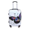 CELIMS Valise Moyenne en Polycarbonates Blanc | Cadenas TSA | 4 Roulettes Doubles | 65 x 42 x 26 cm