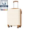 COOLIFE Valise Cabine Ryanair Rigide pour Voyageurs en Déplacement,Airport Security Friendly,trägersysteme à 4 Roues,Ser