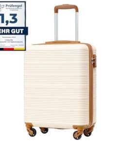 COOLIFE Valise Cabine Ryanair Rigide pour Voyageurs en Déplacement,Airport Security Friendly,trägersysteme à 4 Roues,Ser