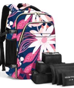Lekesky Sac à dos de voyage cabine 17 Pouces Waterproof pour Hommes et Femmes - Spacieux avec 6 Compartiments de rangeme
