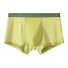 Shorts de boxe en cotonGeneric Hommes Taille Moyenne Respirant Slim Couleur Unie Ice Stretch Soft