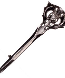 The Scotland Kilt Company Pin's à kilt traditionnel en acier antique avec extrémité chardon écossais, Hommes, Festivals