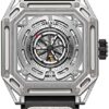 OBLVLO Montre Sport Homme Automatique Lumineuse Étanche Carrée Caoutchouc AK (AK-S-YWWB)