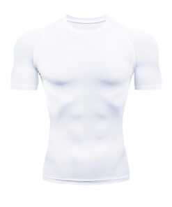 HYCOPROT Compression Garment pour Hommes | Haut de Compression | Manches Courtes T-Shirt | Baselayer Athlétique | Séchag
