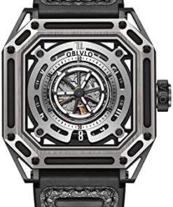 Montre Sport Homme Automatique Lumineuse Étanche OBLVLO AK-S-TWWG