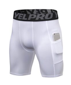 Titre optimisé SEO : Shorts de compression Jungerhouse Homme Running Collant pour Fitness Gym rapide au séchage avec poc