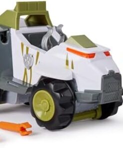 Pat Patrouille Tracker Jungle Pups Véhicule Figurine Collectionnable Projectiles - Jouet Enfant 3 Ans+ Thème Jungle