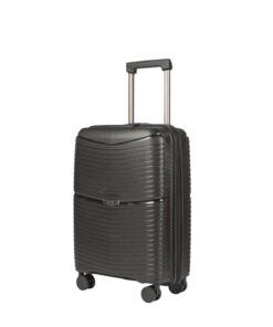 BEMON Valise Cabine Rigide 4 Roues et Serrure TSA 55cm Antibes Noir