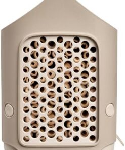 Elho Cosy Hôtel à Insectes 18cm - 100% Plastique Recyclé - Pour Abeilles et Insectes - L17.6 x B18 x H23 cm Beige