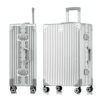 Valise cabine yuweijie 4 roues TSA argentée pour voyage