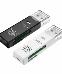 Lecteur de carte USB |0/|0 universel blanc, rapide et compatible haute vitesse SD/MMC pour PC Windows