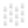 Gatuida 12 Pièces Sac de Voyage Transparent Cosmétiques Pochettes Rechargeables Souples et Étanches Pour Lotion et Shamp