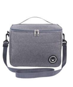 Sac Repas Isotherme 6.4L pour Utilisation à Chaud et à Froid | Sac Glacière Pliable | Portable pour Voyage et Pique-Niqu