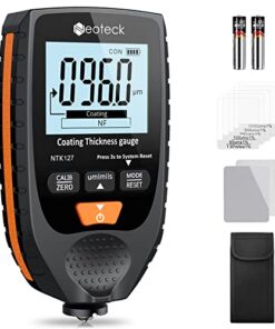 Neoteck Testeur d'Épaisseur Peinture Voiture 0-1500μm Numérique Fe/NFe Précis avec Étalonnage