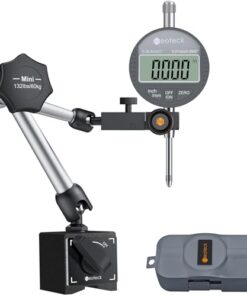 Neoteck Comparateur Numérique 0-25.4mm (0.01mm) Base Magnétique 60kg pour Imprimante 3D CNC Atelier