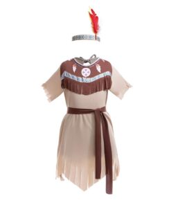 Costume de princesse Pocahontas Lito Angels pour enfant fille Brun 2-10 ans