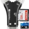 SD Card Lecteur pour Smartphone et Caméscope Utilisateur Avancé Capacité de 128GB Lecture et Ecriture Rapide