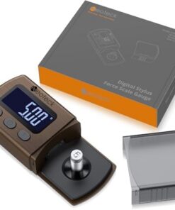 Neoteck Balance de Force Stylet Vinyle 0-5g/0.01g – Pèse Cellule Tourne Disque Numérique Écran Rétro-Éclairé