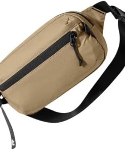 tomtoc Sac Bandoulière 1,5L RFID Protection Imperméable Léger Sling Bag Quotidien Kaki